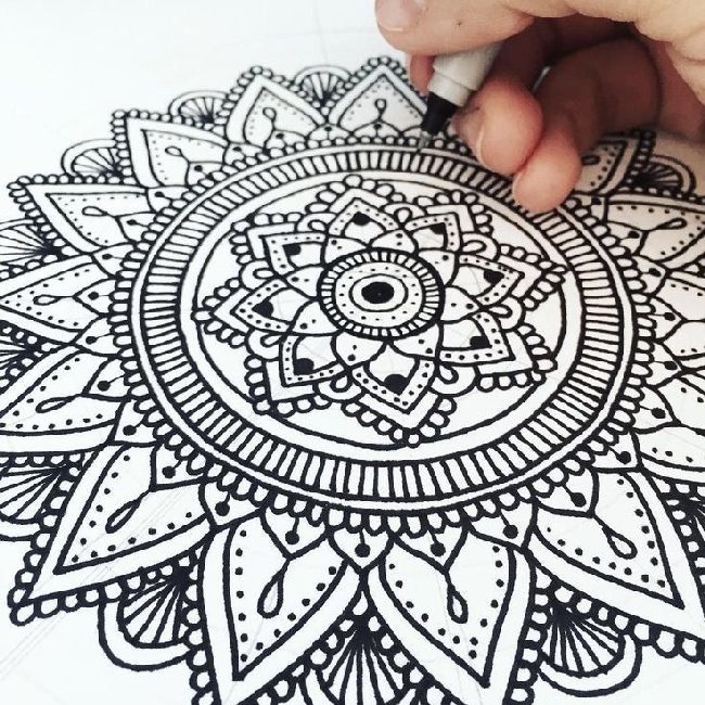 Mandala art for beginners. How to draw a mandala?